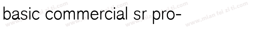 basic commercial sr pro字体转换
